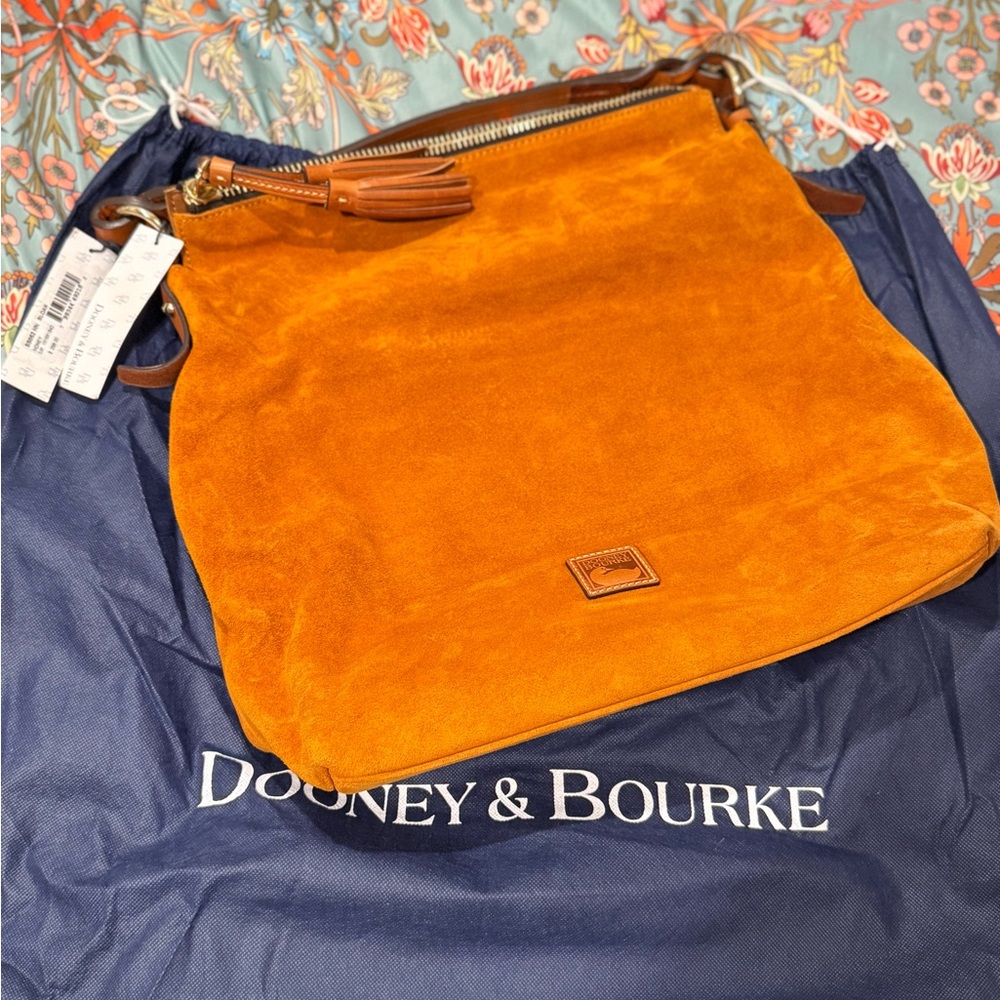 Dooney & Bourke Vibrant Orange Suede Bag